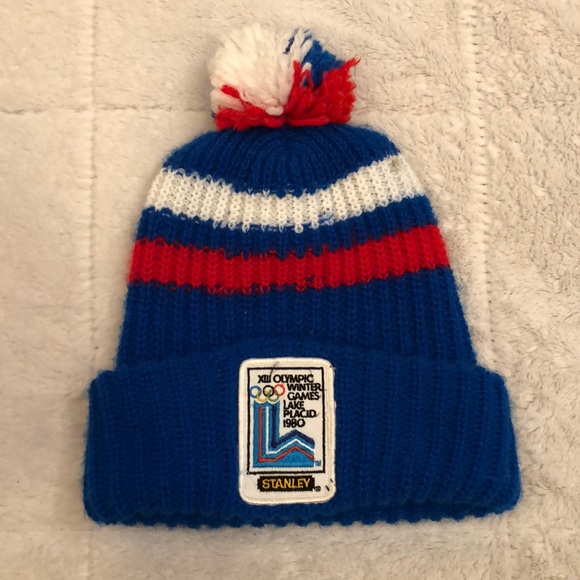 Winter Olympics 1980 Other - Rare Vintage 1980 XIII Olympic Winter Games beanie